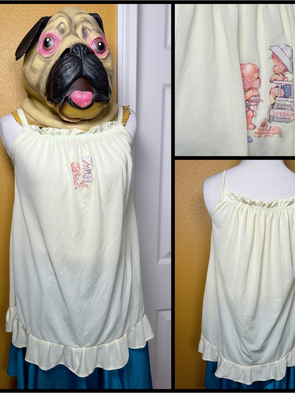 Cutesy, VINTAGE kids nightgown makes the raddest summer top!!